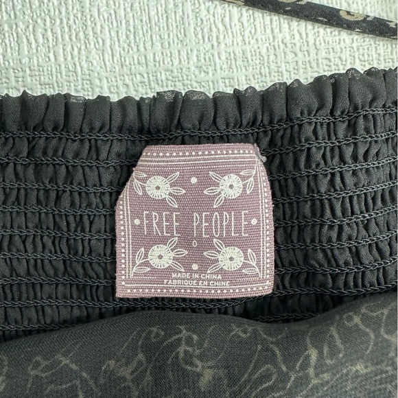 Free people patch work chiffon a line maxi dress size 0 - Picture 7 of 10